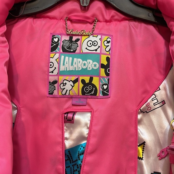 Lalabobo - pink puffer parka with embellishments- size M - Picture 6 of 14
